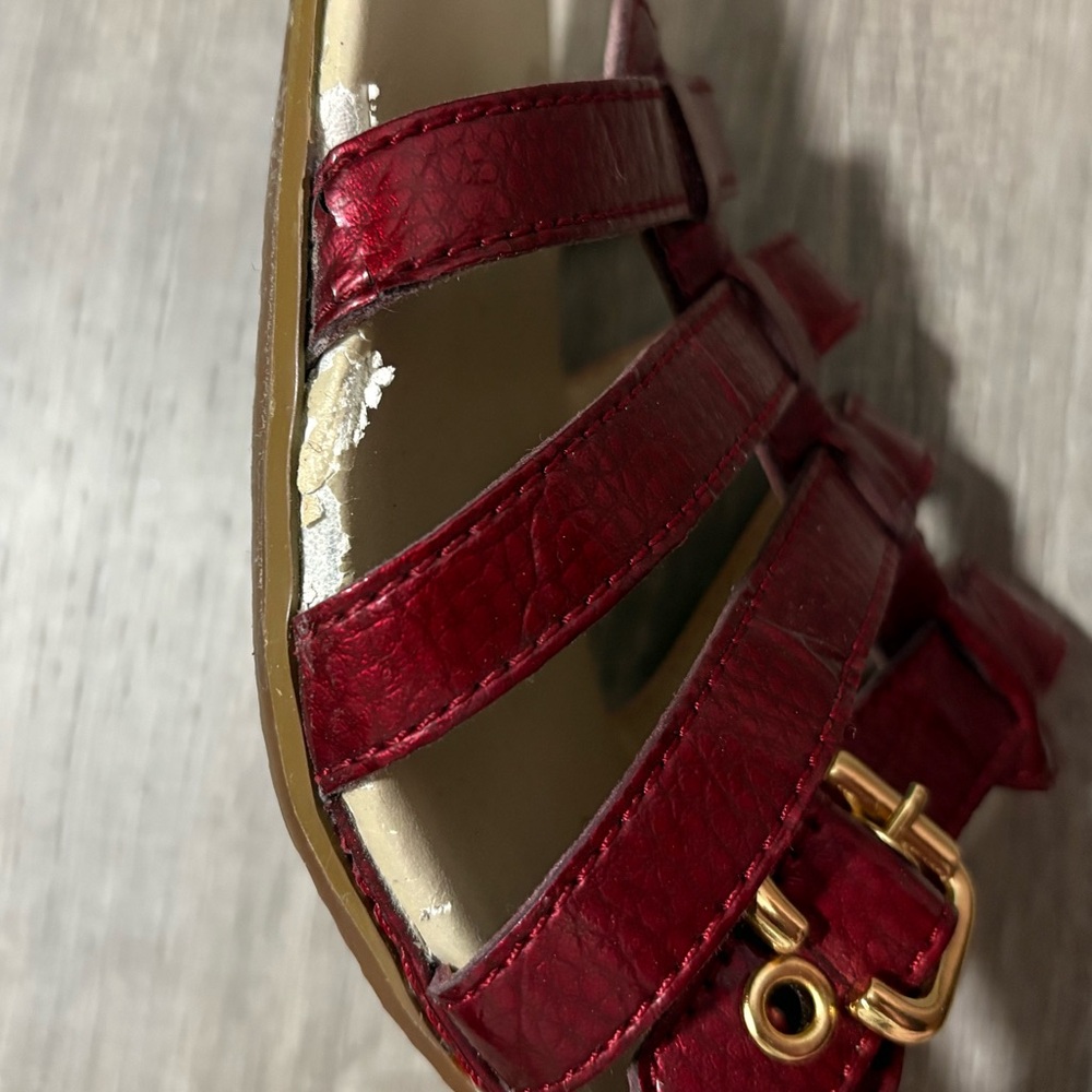 Liz Claiborne Burgundy Sandals - Picture 7 of 9